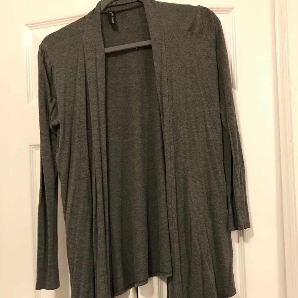 JM Fleurette gray cardigan
